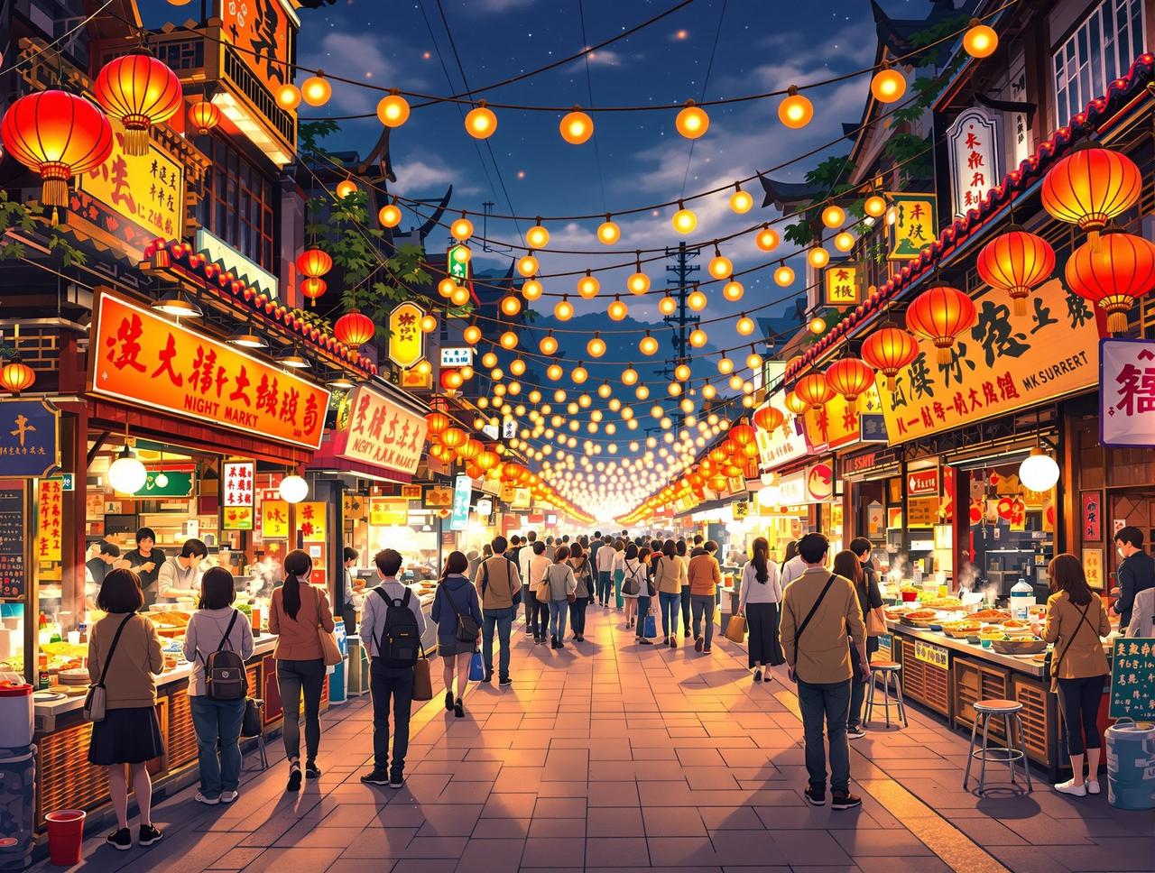 夜市人生 - ai短剧贴吧市井生活题材短剧封面